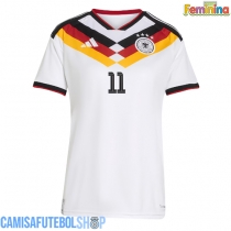 Camisa de time de futebol Alemanha Nick Woltemade #11 Replicas 1º Equipamento Feminina Mundo 2026 Manga Curta